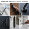 Averra Sonic Pro Electric Toothbrush – 40,000 VPM, 3 Modes, Ultra-Soft Charcoal Bristles & 2-Minute Smart Timer