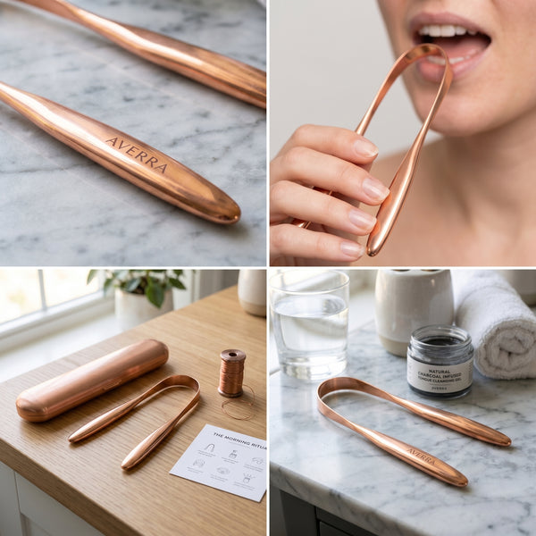 Averra Pure Copper Tongue Scraper