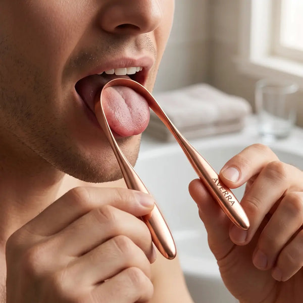 Averra Pure Copper Tongue Scraper